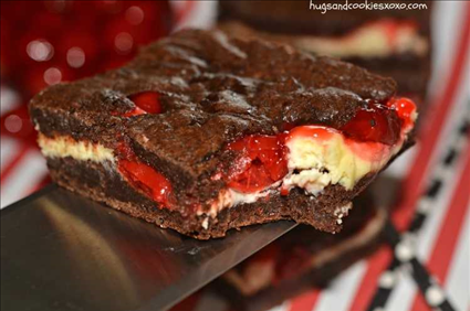 Cherry Cheesecake Brownies - Hugs and Cookies XOXO